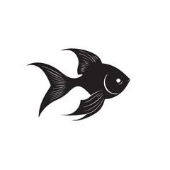 Fototapeta premium Goldfish in cartoon, doodle style . Image for t-shirt, web, mobile apps and ui. Isolated 2d vector illustration in logo, icon, sketch style, Eps 10, black and white. AI Generative