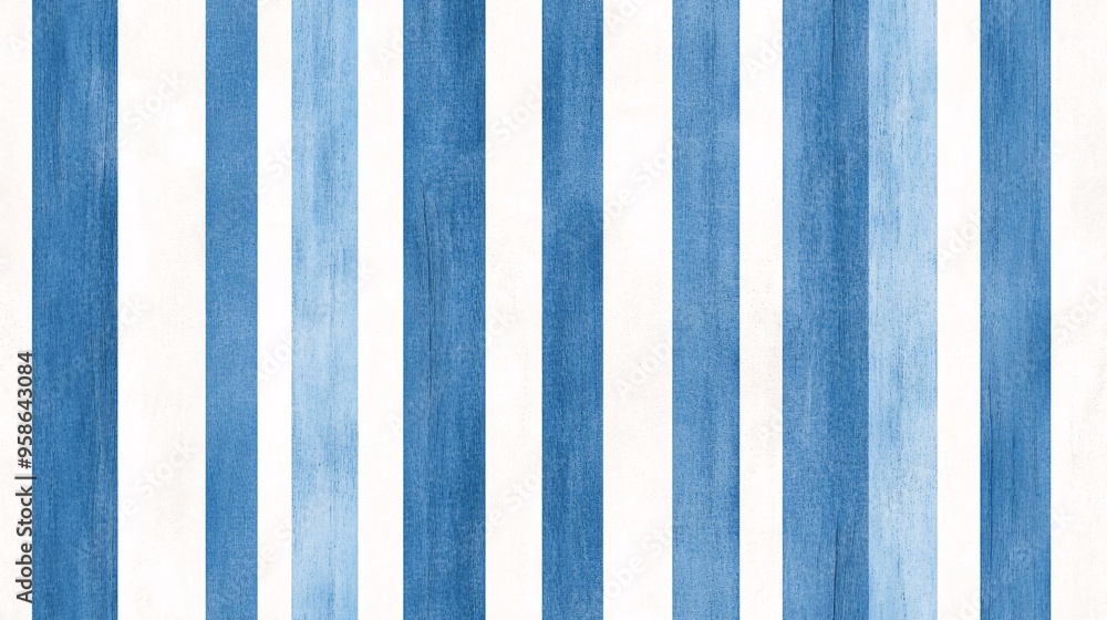 Poster blue and white stripes: a timeless and classic pattern with a modern twist. this seamless design fea