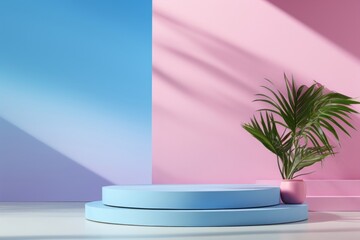 Obraz premium Aesthetic background plant leaf furniture.