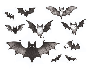 Naklejka premium Chauve-souris d'Halloween