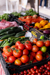 Food Market Italy vegetables in the market