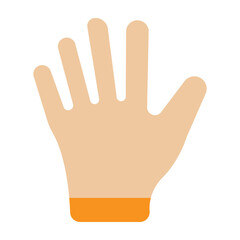 Hands Vector Flat Icon Design