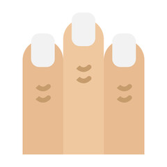 Fingers Vector Flat Icon Design