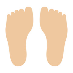 Toes Vector Flat Icon Design