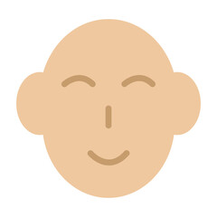 Face Vector Flat Icon Design