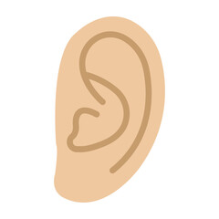 Ears Vector Flat Icon Design
