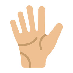 Palm Vector Flat Icon Design