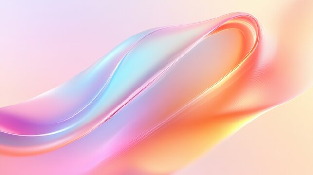 A colorful, abstract design with a pink and orange hue