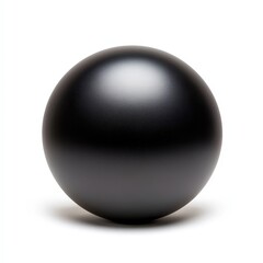 A black ball with a shiny surface