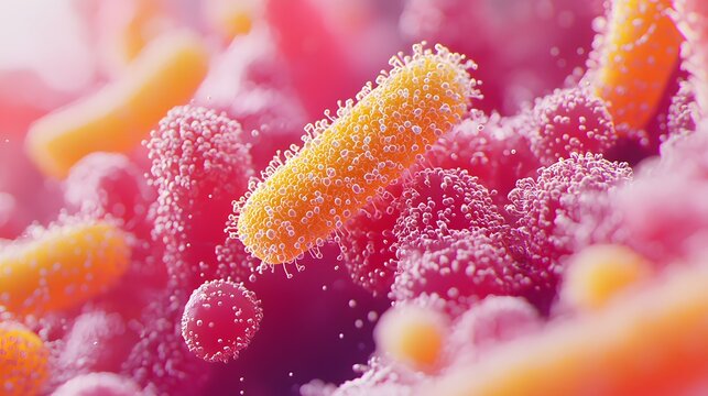 A highly detailed and realistic close-up of this bacteria: **Veillonella parvula** - Part of the normal oral and gastrointestinal flora; can be involved in infections.