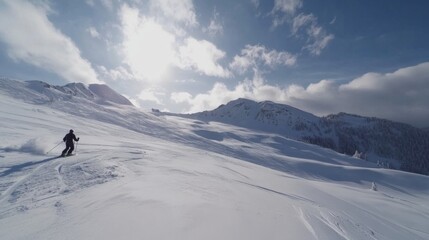 Epic Snowy Mountain Adventure