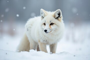 Obraz premium Arctic Fox in Winter Wonderland. Wild Life.