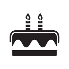 Birthday Cake with Candles logo icon