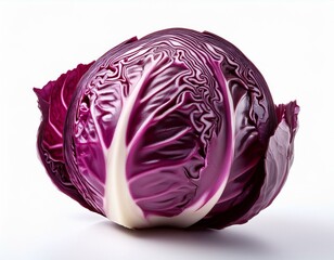 A close-up view of red cabbage including various shapes and presentations.