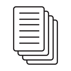 
Document icon with check mark - vector icon. 
