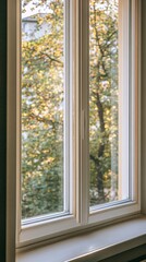 Bright Window with Nature View