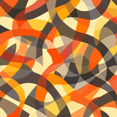 Abstract pattern with interlocking shapes.