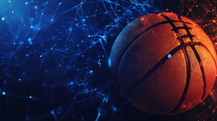 Dynamic Basketball Background