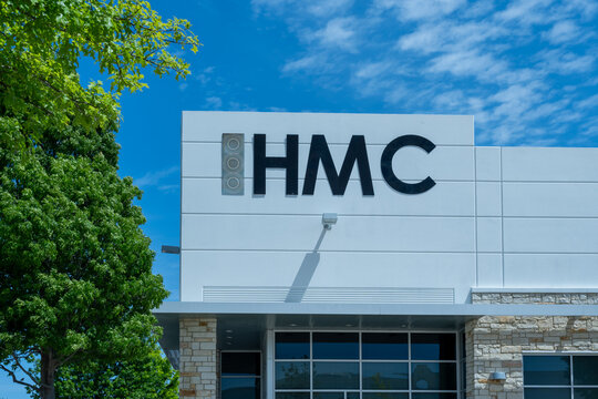 Houston, Texas, USA - April 13, 2024: HMC (Houston Motor and Control) headquarters in Houston, Texas, USA.HMC is a distributor of electric motors, starters and drives.