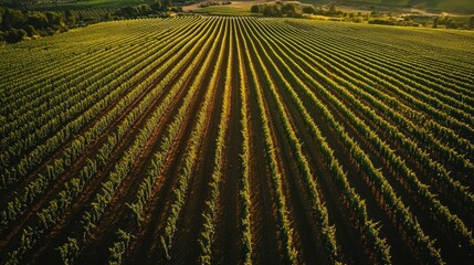 Fototapeta premium Vineyard Aerial View