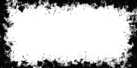 Fototapeta premium Grunge Black Background Texture - Abstract Dark Grunge Border Design