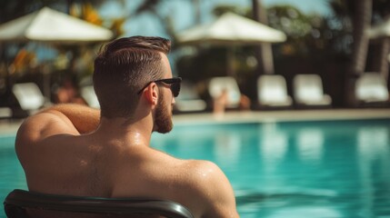 Relaxing by the Pool