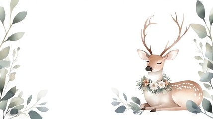 Naklejka premium Design a watercolor illustration with a white background