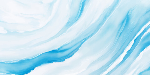 Obraz premium abstract soft blue and white abstract water color ocean wave texture background. Banner Graphic Resource as background for ocean wave and water wave abstract graphics 