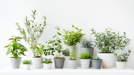 Collection of Potted Green Plants