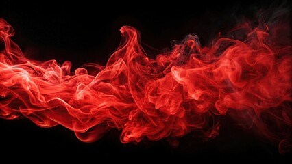 black, silhouette, dynamic, motion, texture, glowing,red, smoke, vibrant, dramatic, art, dark, flame, Red smoke or flame texture on a black background creating an abstract art silhouette