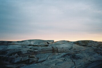 sunset in the mountains