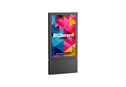 City Light Advertising Billboard Mockup
