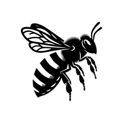  flying honey bee bumblebee character vector design