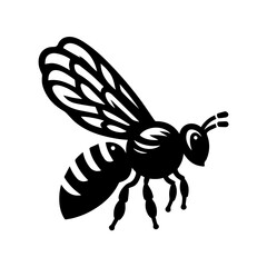  flying honey bee bumblebee character vector design