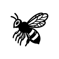  flying honey bee bumblebee character vector design