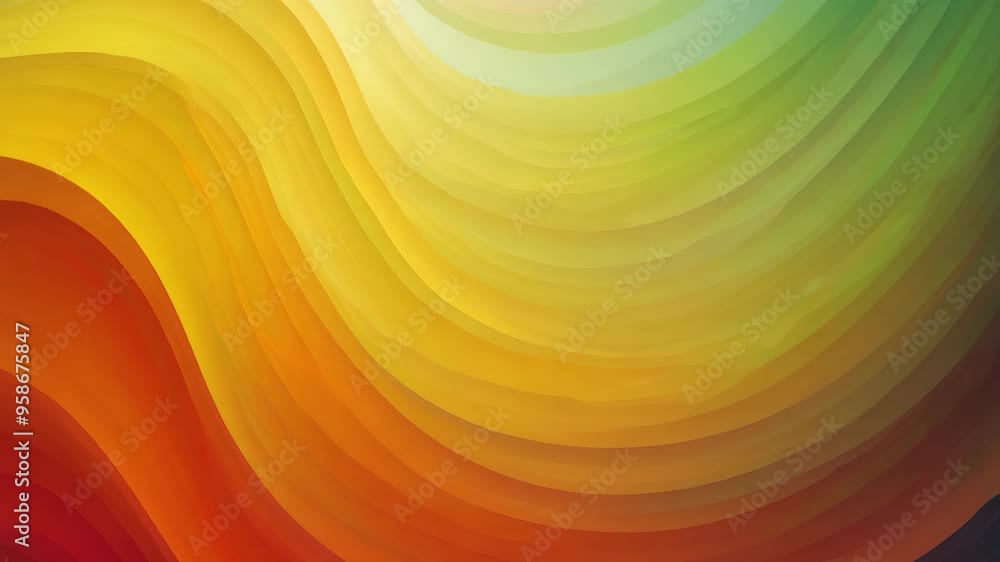 Poster a vibrant abstract background showcases a dynamic blend of warm hues, transitioning from deep reds a