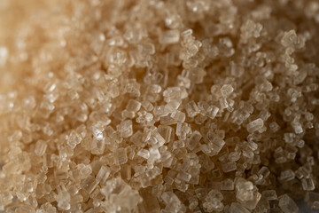 Close-up of brown sugar on a pile.
