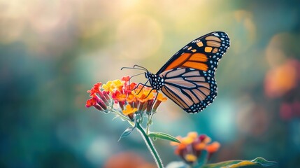 Fototapeta premium Monarch Butterfly on a Flower