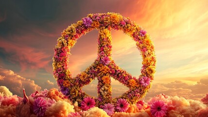 Obraz premium A peaceful design commemorating Peace Day