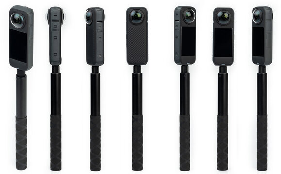 360 vr camera on selfie stick