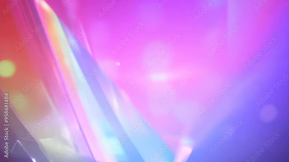 Poster a vibrant abstract background with dynamic blue and pink hues. soft bokeh effects create a dreamy at