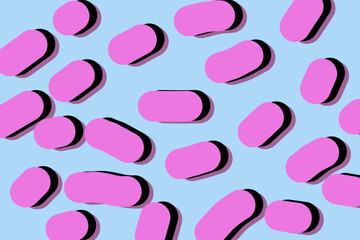 seamless pattern with biscuit layers