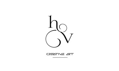 HV, VH, H, V abstract letters logo monogram