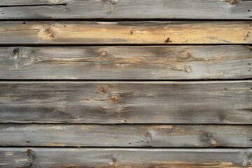 Fototapeta premium Closeup of Weathered Wooden Planks with Knots