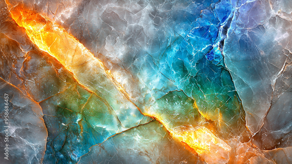 Aufkleber abstract marble textures with intricate veins in bold, contrasting patterns and vibrant colors.
