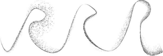 Obraz premium Grunge Wave Logo Element. Surfing Icon . Brush Stroke . Vector Illustration. 