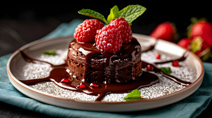 Decadent Chocolate Lava Cake Crystal Clear Envi