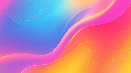 Obraz premium Captivating Colorful Gradient Waves and Swirls in Abstract Digital Artwork