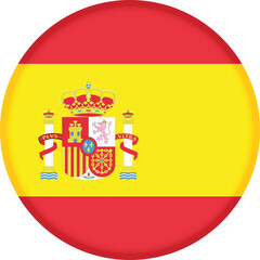 Round flag of Spain