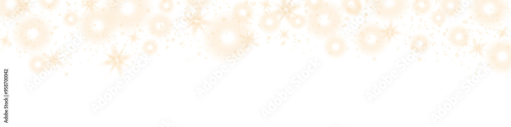 Poster shiny vector dust glitter on transparent background falling down. glow particles falling from top to